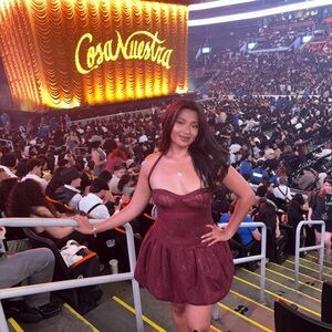 Burgundy Embellished Mini Dress